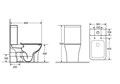 Унитаз напольный, безободковый Aquatek Optima Square 650x340x790 AQ4411-00