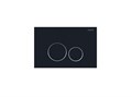 PNS-0000015 (005DQ) Панель смыва Черная матовая ободок хром для INSP-0000001 Pneumo S (клавиши квадрат) PNS-0000015