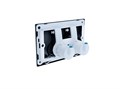 PNS-0000010 (002DQ) Панель смыва Черная матовая для INSP-0000001 Pneumo S (клавиши прямоугольная) PNS-0000010
