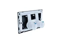 PNS-0000005 (001DQ) Панель смыва Черная матовая для INSP-0000001 Pneumo S (клавиши квадрат) PNS-0000005