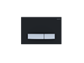 KDI-0000026 (009D-1) Панель смыва Slim Черный матовый (клавиша прямоугольная, никель) KDI-0000026