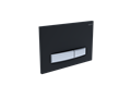 KDI-0000026 (009D-1) Панель смыва Slim Черный матовый (клавиша прямоугольная, никель) KDI-0000026