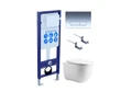 (рама AQUATEK Standard INS-0000017 с звукоиз.прокладкой+крепеж KKI-0000002+кнопкаKDI-0000016+унитаз AQ1112-00 с крышкой SET КЛАССИК cm-INS17-016 4в1