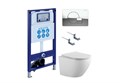 SET AQUATEK ЕВРОПА-067 4в1 (рама AQUATEK INS-0000025 + крепление KKI-0000002 + кнопка KDI-0000067 + унитаз AQ1901-00 + тонкое сиденье sc) SET AQUATEK ЕВРОПА-067 4в1