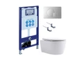 (рама AQUATEK INS-0000025 +крепление KKI-0000002 +кнопка KDI-0000068 +унитаз AQ1106L-00 +тонкое сиденье с механиз) SET AQUATEK ЕВРОПА New-068 4в1