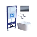 SET AQUATEK ПОЛАРИС (рама AQUATEK Standard INS-0000012+унитаз ПОЛАРИС AQ0700-01 с тонким сиденьем soft-close+ крепеж KKI-0000002 +панель KDI-0000034) SET AQUATEK ПОЛАРИС-01-034 4в1
