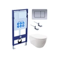 SET AQUATEK ПОЛАРИС (рама AQUATEK Standard INS-0000012+унитаз ПОЛАРИС AQ0700-00 с тонким сиденьем soft-close+ крепеж KKI-0000002 +панель KDI-0000032) SET AQUATEK ПОЛАРИС-032 4в1