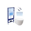 SET AQUATEK ПОЛАРИС (рама AQUATEK Standard INS-0000012 + унитаз ПОЛАРИС AQ0700-00 с тонким сиденьем soft-close + крепеж KKI-0000002 + панель KDI-0000022) SET AQUATEK ПОЛАРИС-022 4в1