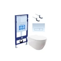 SET AQUATEK ПОЛАРИС (рама AQUATEK Standard INS-0000012 + унитаз ПОЛАРИС AQ0700-00 с тонким сиденьем soft-close + крепеж KKI-0000002 + панель KDI-0000021) SET AQUATEK ПОЛАРИС-021 4в1