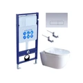 SET AQUATEK ПОЛАРИС (рама AQUATEK Standard INS-0000012+унитаз ПОЛАРИС AQ0700-01 с тонким сиденьем soft-close+ крепеж KKI-0000002 +панель KDI-0000014) SET AQUATEK ПОЛАРИС-01-014 4в1