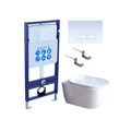 SET AQUATEK ПОЛАРИС (рама AQUATEK Standard INS-0000012+унитаз ПОЛАРИС AQ0700-01 с тонким сиденьем soft-close+ крепеж KKI-0000002 +панель KDI-0000013) SET AQUATEK ПОЛАРИС-01-013 4в1