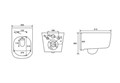 (рама AQUATEK Standard INS-0000012+ кркпеж KKI-0000002+клавиша KDI-0000017+унитаз ЛУГАНО AQ2002-00 с тонким сиденьем soft-c SET AQUATEK ЛУГАНО-017 4в1