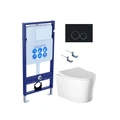 (рама AQUATEK Standard INS-0000012+крепеж KKI-0000002+клавиша KDI-0000020+унитаз НИКА AQ2009-00 с тонким сиденьем soft-close) SET AQUATEK НИКА-020 4в1