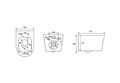 (рама AQUATEK Standard INS-0000012+крепеж KKI-0000002+клавиша KDI-0000018+унитаз НИКА AQ2009-00 с тонким сиденьем soft-close) SET AQUATEK НИКА-018 4в1