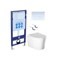 (рама AQUATEK Standard INS-0000012+крепеж KKI-0000002+клавиша KDI-0000013+унитаз НИКА AQ2009-00 с тонким сиденьем soft-close) SET AQUATEK НИКА-013 4в1