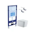 (рама AQUATEK Standard INS-0000012+кпереж KKI-0000002+унитаз ЛИБРА New AQ0530N-00 с тонким сиденьем soft-close SET AQUATEK ЛИБРА N KKI2