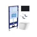 (рама AQUATEK Standard INS-0000012+крепёж KKI-0000002+клавиша KDI-0000012+унитаз ЛИБЕРТИ AQ1999T-00 с тонким сиденьем sc) SET AQUATEK ЛИБЕРТИ-012 4в1