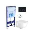 (рама AQUATEK Standard INS-0000012+ кркпеж KKI-0000002+клавиша KDI-0000020+унитаз ДИВА AQ2012-00 с тонким сиденьем soft-close SET AQUATEK ДИВА-020 4в1