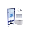 (рама AQUATEK Standard INS-0000012, клавиша KDI-0000014, крепеж KKI-0000002+унитаз ЕВРОПА AQ1106-00 с тонким сиденьем sc) SET AQUATEK ЕВРОПА cmp014
