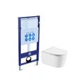 (рама AQUATEK Standard INS-0000012(без клавиши и крепежа)+унитаз ОБЕРОН AQ1365T-00 с тонким сиденьем soft-close SET AQUATEK ОБЕРОН T