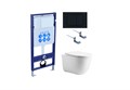 Set AQUATEK КЛАССИК cm (рама AQUATEK Standard INS-0000012 с звукоиз.прокладкой+крепеж KKI-0000002+кнопкаKDI-0000012+унитаз КЛАССИК AQ1112-00 с крышкой SET AQUATEK КЛАССИК cm-012 4в1