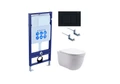 Set AQUATEK КЛАССИК (рама AQUATEK Standard INS-0000012 с звукоиз.прокладкой+крепеж KKI-0000002+кнопкаKDI-0000012+унитаз КЛАССИК AQ1111-00 с крышкой SET AQUATEK КЛАССИК-012 4в1