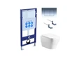 Set AQUATEK АМАДЕО cm (рама AQUATEK Standard INS-0000012 с звукоиз.прокладкой+крепеж KKI-0000002+кнопкаKDI-0000010+унитаз АМАДЕО AQ1180-00 с крышкой SET AQUATEK АМАДЕО cm-010 4в1
