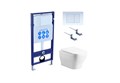 Set AQUATEK АМАДЕО (рама AQUATEK Standard INS-0000012 с звукоиз.прокладкой + крепеж KKI-0000002 + кнопка KDI-0000009 + унитаз АМАДЕО AQ1163-00 с крышкой-сиденьем soft-close) SET AQUATEK АМАДЕО-009 4в1