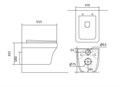 Set AQUATEK АМАДЕО (рама AQUATEK Standard INS-0000012 с звукоиз.прокладкой+крепеж KKI-0000002+кнопкаKDI-0000010+унитаз АМАДЕО AQ1163-00+крышка-сиденье SET AQUATEK АМАДЕО-010 4в1
