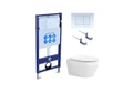Set AQUATEK ЛЕЯ (рама AQUATEK Standard INS-0000012 с звукоиз.прокладкой+крепеж KKI-0000002+кнопкаKDI-0000009+унитаз ЛЕЯ AQ1199-00 с крышкой-сиденьем SET AQUATEK ЛЕЯ-009 4в1