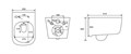 (рама AQUATEK Standard INS-0000012+ крепеж KKI-0000002+клавиша KDI-0000010+унитаз ЛУГАНО AQ2002-00 с тонким сиденьем soft-close SET AQUATEK ЛУГАНО 4в1