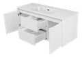 Wine -120 Тумба подвесная 2 ящ. 2дв. белая эмаль Win-09120-01-01-2Я