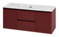 Wine -120 Тумба подвесная 2 ящ. 2дв. бордовая эмаль Win-09120-04-01-2Я