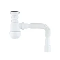 Сифон бутылочный IDDIS Optima Home 1.1/2x40мм, с выпуском и гофротрубой 40/50мм (900AVG0010VD) 900AVG0010VD