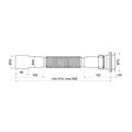 Сифон гофрированный IDDIS Optima Home 1.1/2х40/50мм, с выпуском (902AV750VD) 902AV750VD