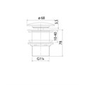 Выпуск для умывальника IDDIS без перелива Optima Home (OPHWS00i88) OPHWS00i88