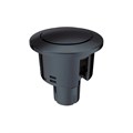 Кнопка слива IDDIS для арматуры, 1-ур 38 мм черный матовый (92038MB1AR) 92038MB1AR