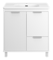 Тумба под раковину Brevita Risacca White 80 напольная (белая) RIS-06080-0142Я