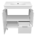 Тумба под раковину Brevita Risacca White 80 напольная (белая) RIS-06080-0142Я