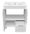 Тумба под раковину Brevita Risacca White 70 напольная (белая) RIS-06070-0142Я