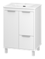 Тумба под раковину Brevita Risacca White 60 напольная (белая) RIS-06060-0142Я
