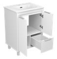 Тумба под раковину Brevita Risacca White 60 напольная (белая) RIS-06060-0142Я