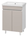 Тумба под раковину Misty Майна 60 напольная (сливки, белая) Э-Май01060-031