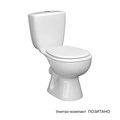 Унитаз-компакт КЕРАМИН Позитано Алкапласт с жестким сиденьем, белый CS00076903