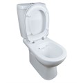 Унитаз-компакт Альбано R ЖС 2 режим (функция EASY Fluh EASY Clean) с жестким сиденьем, с двухрежимной спускной арматурой (КНР) и креплением угловым с CS00087073
