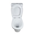 Унитаз-компакт Альбано R ЖС 2 режим (функция EASY Fluh EASY Clean) с жестким сиденьем, с двухрежимной спускной арматурой (КНР) и креплением угловым с CS00087073
