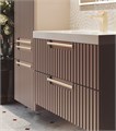 Тумба с раковиной Bella  для ванной комнаты, подвесная BELLA-P-T02-100-2B-SF027
