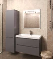Тумба с  раковиной Violetta  для ванной комнаты, подвесная VIOLETTA-P-T02-100-2B-SF019