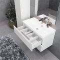 Тумба с  раковиной Violetta  для ванной комнаты, подвесная VIOLETTA-P-T02-100-2B-SF019