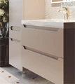 Тумба с  раковиной Violetta  для ванной комнаты, подвесная VIOLETTA-P-T02-100-2B-SF019